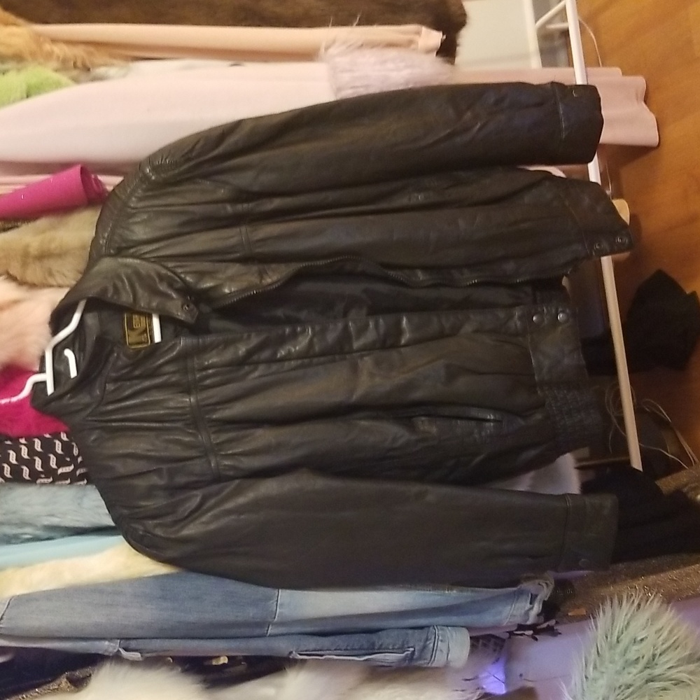 Vintage Leather Moto Jacket